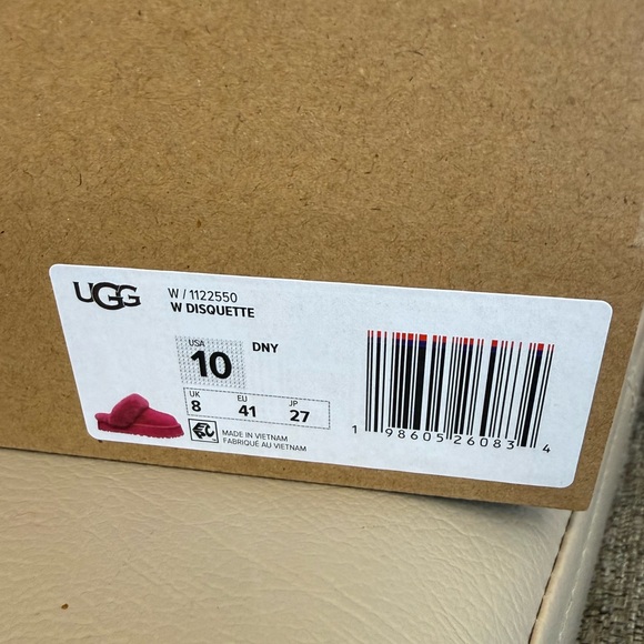 ❣️🆕UGG Disquette Platform Slippers in Dark Peony❣️ - Picture 9 of 9